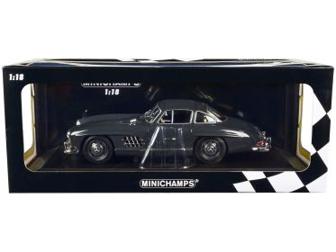 1955 Mercedes-Benz 300 SL W198 Dark Gray Limited Edition to 414 pieces Worldwide 1/18 Diecast Model Car by Minichamps