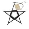 Modern Clear Glass Star Lantern - Stylish Home Decor Accent