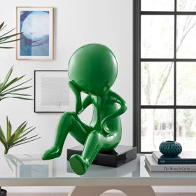 Verde Thinker Sculpture