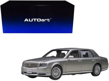 Toyota Century with Curtains RHD (Right Hand Drive) Silver Special Edition 1/18 Model Car by Autoart