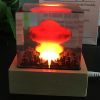 Nuclear Explosion Bomb Mushroom Cloud Lamp Resin Flameless Lamp for Courtyard Living Room Decor 3D Night Light Rechargeable Gift