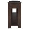 Console Table/Sofa Table with Storage Drawers and Bottom Shelf for Entryway Hallway(Espresso)