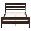 Full Bed with Headboard and Footboard,Espresso