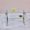 W 39.4" X D 19.7 " X H 17.7" Transparent tempered glass coffee table, coffee table