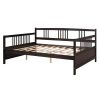 Full Size Daybed with Support Legs, Espresso