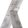 Farmhouse 4.5ft Wall Leaning Wood Blanket Quilt Storage Ladder - Vintage White