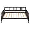 Full Size Daybed with Support Legs, Espresso