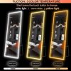 65"x22" Full Length Floor Mirror LED Whole Body Mirror,Wall Mounted with Lights,Vanity Mirror,with Dimming&3 Color Modes Black