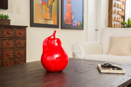 Solid Color Pear Sculpture (Option: Red)