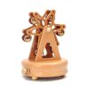 Innovative Ferris Wheel & Birthday Cake Shaped Wooden Music Box Toy Decoration Cute Birthday Present Christmas Gift For Kids