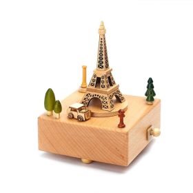 Innovative Ferris Wheel & Birthday Cake Shaped Wooden Music Box Toy Decoration Cute Birthday Present Christmas Gift For Kids (Color: K)