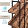 [VIDEO] 5 Tier Bookcase Home Office Open Bookshelf, Vintage Industrial Style Shelf with Metal Frame, MDF Board