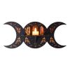 Wooden Display Stand For Pendulum Moon Phase Wall Hanging Decorative Shelf Dowsing Divination Witch Crystal Pendant Holder Rack