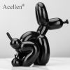 Animals Figurine Resin Cute Squat Poop Balloon Dog Shape Statue Art Sculpture Figurine Craftwork Tabletop Home Decor Accessories