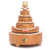 Innovative Ferris Wheel & Birthday Cake Shaped Wooden Music Box Toy Decoration Cute Birthday Present Christmas Gift For Kids