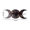 Wooden Display Stand For Pendulum Moon Phase Wall Hanging Decorative Shelf Dowsing Divination Witch Crystal Pendant Holder Rack