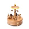 Innovative Ferris Wheel & Birthday Cake Shaped Wooden Music Box Toy Decoration Cute Birthday Present Christmas Gift For Kids